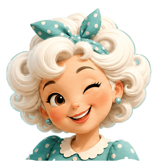 Mascotte Pétille - Mamie 3D bienveillante